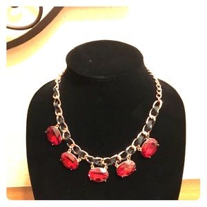 Red statement necklace by Park Lane Jewelry